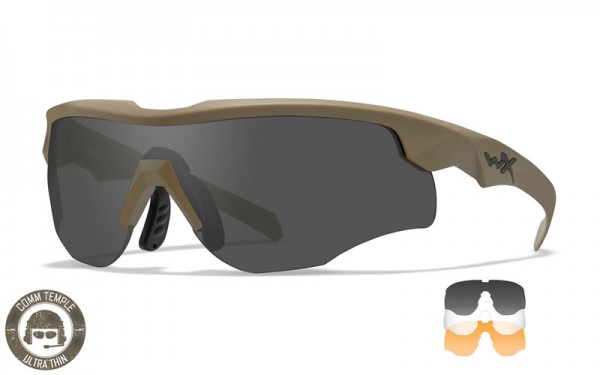 ROGUE COMM Grey/Clear/Rust Tan Frame